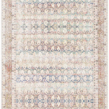 Rust Maligaya Distressed Washable Area Rug - Clearance Rugs TriadCommerceInc