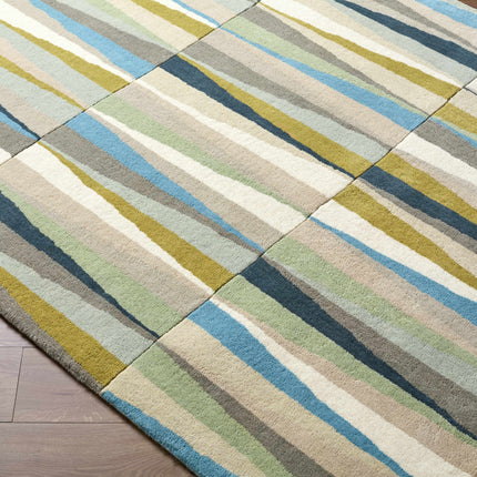 Mathiston Geometric Triangles Wool Rug Rugs TriadCommerceInc