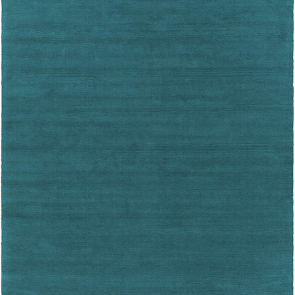 Brockton Solid Wool Teal Area Rug Rugs TriadCommerceInc