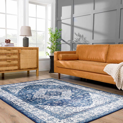 Billy Blue Medallion Rug Rugs TriadCommerceInc 5'3" x 7'3" Rectangle