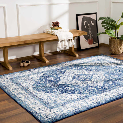 Billy Blue Medallion Rug Rugs TriadCommerceInc