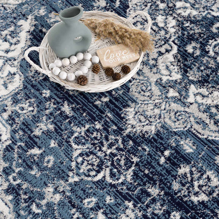 Billy Blue Medallion Rug Rugs TriadCommerceInc