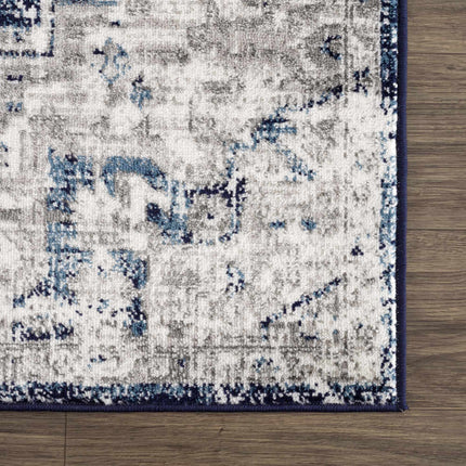 Hauteloom Buenaventura Navy Area Rug Rugs TriadCommerceInc