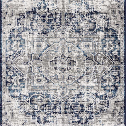 Hauteloom Buenaventura Navy Area Rug Rugs TriadCommerceInc