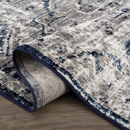 Hauteloom Buenaventura Navy Area Rug Rugs TriadCommerceInc