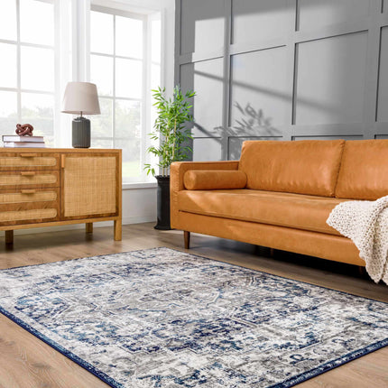 Hauteloom Buenaventura Navy Area Rug Rugs TriadCommerceInc