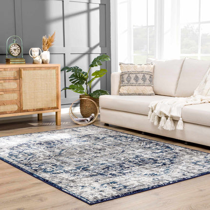 Hauteloom Buenaventura Navy Area Rug Rugs TriadCommerceInc