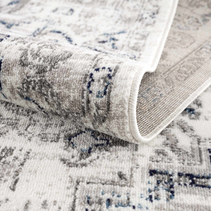 Hauteloom Buenaventura Cream & Navy Area Rug Rugs TriadCommerceInc