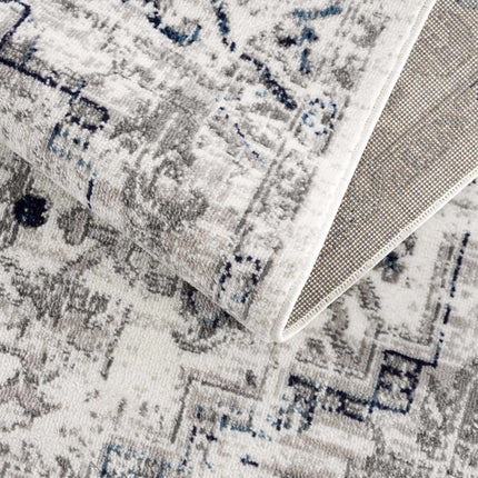 Hauteloom Buenaventura Cream & Navy Area Rug Rugs TriadCommerceInc