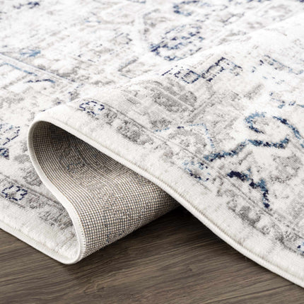 Hauteloom Buenaventura Cream & Navy Area Rug Rugs TriadCommerceInc