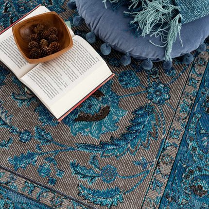 Mardina Turquoise Area Rug - Clearance Rugs TriadCommerceInc