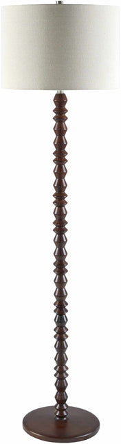 Motozintla Dark Brown Wood Floor Lamp Lighting TriadCommerceInc