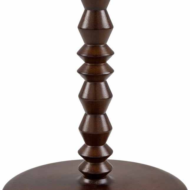 Motozintla Dark Brown Wood Floor Lamp Lighting TriadCommerceInc