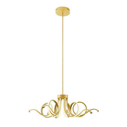 Magnolia LED Adjustable Chandelier // Sandy Gold Chandeliers TriadCommerceInc   