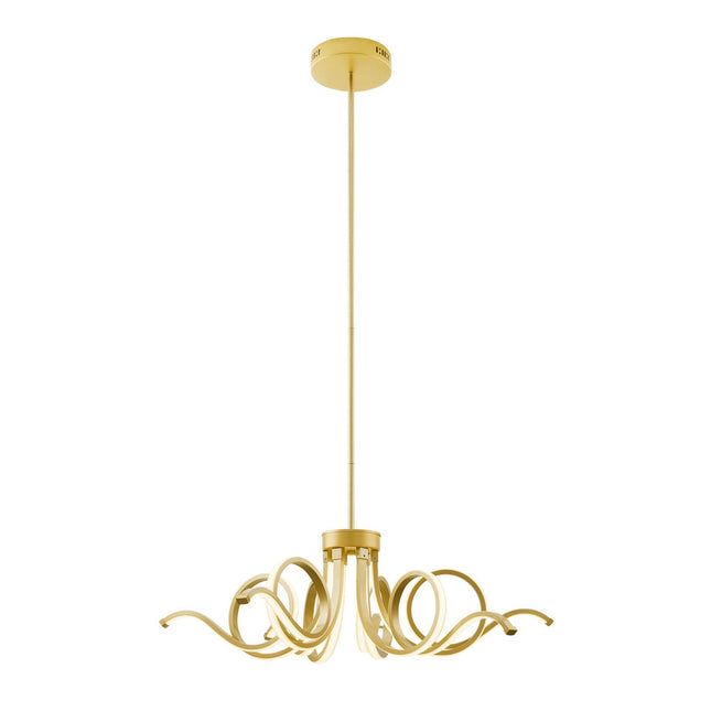 Magnolia LED Adjustable Chandelier // Sandy Gold Chandeliers TriadCommerceInc   
