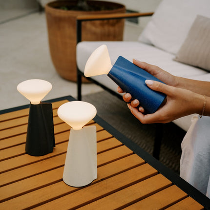 Mantle Portable Lamp in Stone White Home Decor > Lighting > Lamp > Table Lamps TriadCommerceInc
