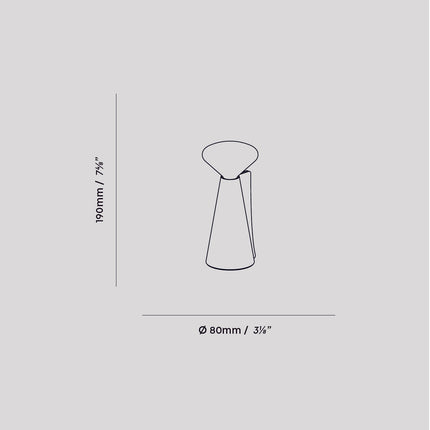 Mantle Portable Lamp in Stone White Home Decor > Lighting > Lamp > Table Lamps TriadCommerceInc
