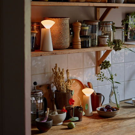 Mantle Portable Lamp in Stone White Home Decor > Lighting > Lamp > Table Lamps TriadCommerceInc