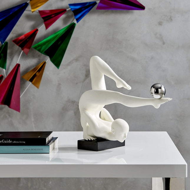 Margaux Doll Sculpture // Matte White Sculpture TriadCommerceInc   