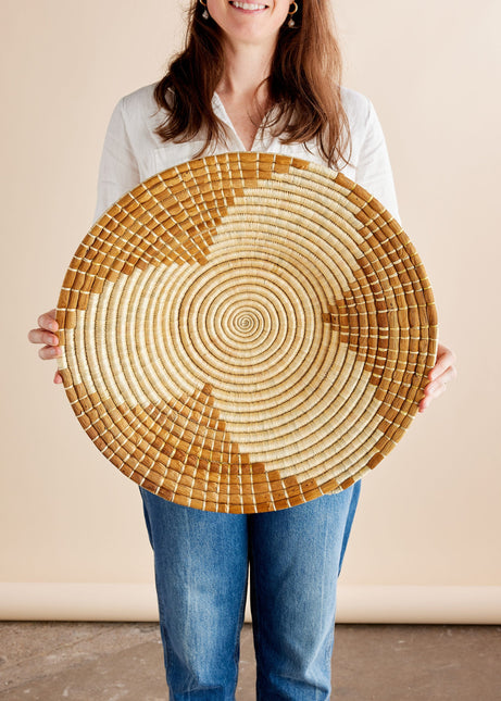 Maua Banana Bark Wall Basket Wall Basket TriadCommerceInc Large