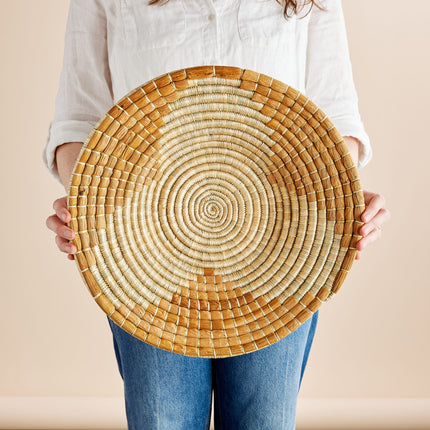 Maua Banana Bark Wall Basket Wall Basket TriadCommerceInc Medium