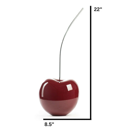 Medium Red Wine Cherry Sculpture 22" Tall Sculpture TriadCommerceInc   