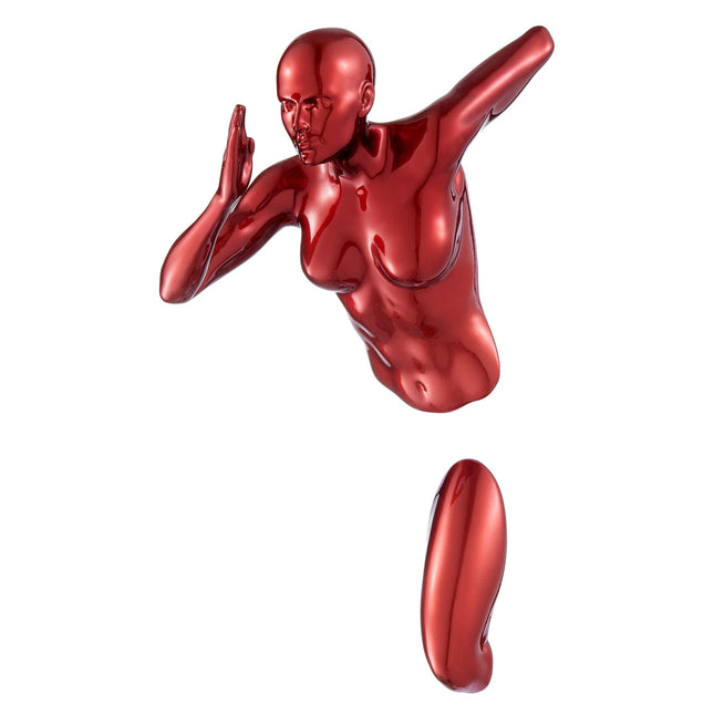 Metallic Red Runner 13" Woman Sculpture Sculpture TriadCommerceInc   