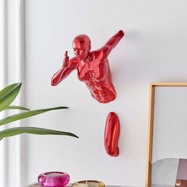 Metallic Red Runner 13" Woman Sculpture Sculpture TriadCommerceInc   