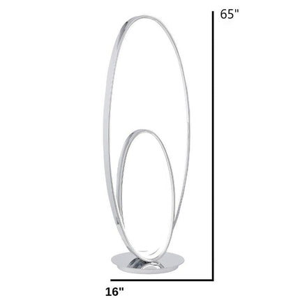 Milan Chrome LED 65" Floor Lamp // Dimmable Floor Lamps TriadCommerceInc   