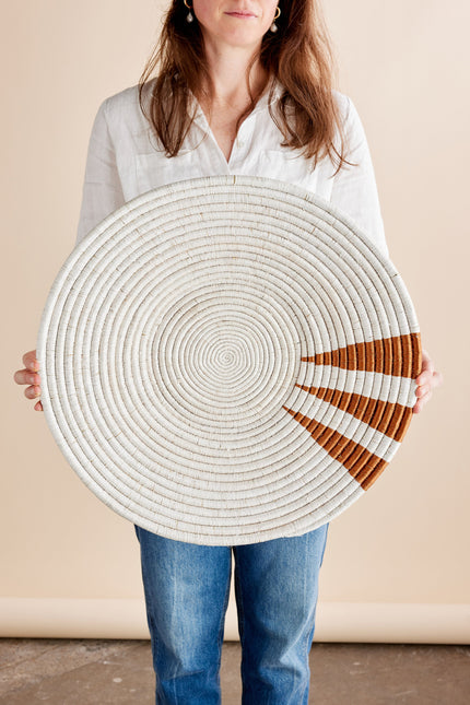 Moja Copper Wall Basket Wall Basket TriadCommerceInc Large