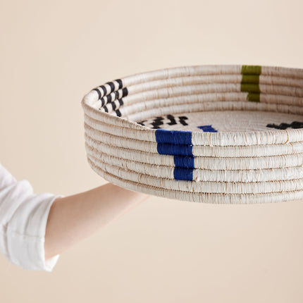 Mosaic Woven Nesting Tray Baskets & Vessels TriadCommerceInc