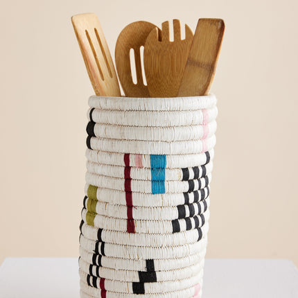 Mosaic Woven Vase or Wine Holder Baskets & Vessels TriadCommerceInc