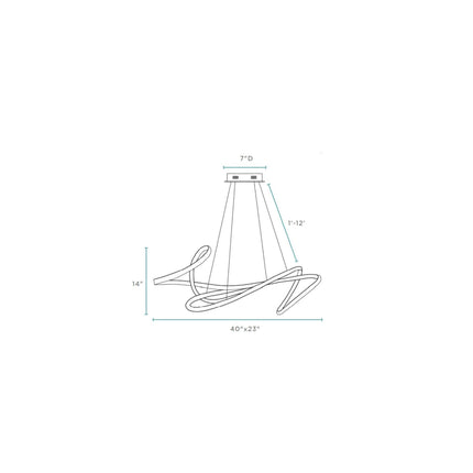Moscow LED Chandelier // Chrome Chandeliers TriadCommerceInc   