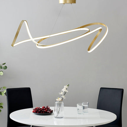 Moscow LED Chandelier // Gold Chandeliers TriadCommerceInc   