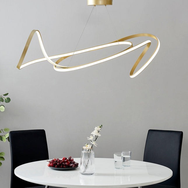 Moscow LED Chandelier // Gold Chandeliers TriadCommerceInc   