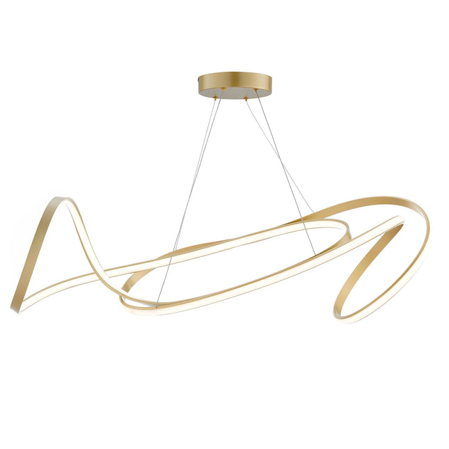 Moscow LED Chandelier // Gold Chandeliers TriadCommerceInc   