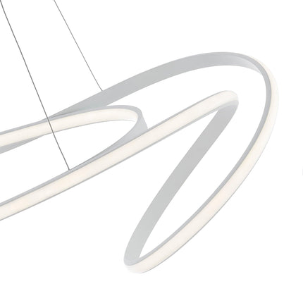 Moscow LED Chandelier // White Chandeliers TriadCommerceInc   