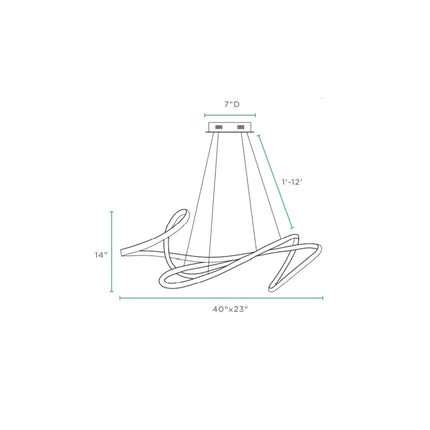 Moscow LED Chandelier // White Chandeliers TriadCommerceInc   