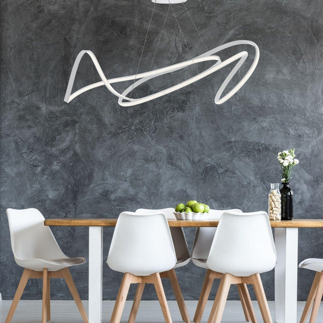 Moscow LED Chandelier White Modern Dimmable Light Fixture Home Decor > Lighting > Ceiling Lights > Chandelier TriadCommerceInc