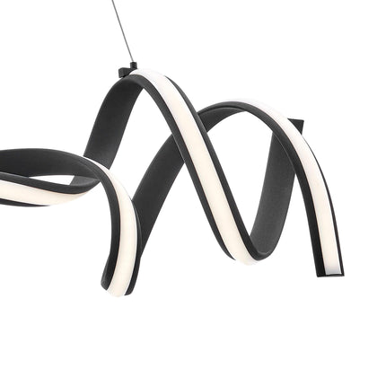 Munich LED Horizontal Chandelier // Black Chandeliers TriadCommerceInc   