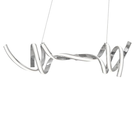Munich LED Horizontal Chandelier // Chrome Chandeliers TriadCommerceInc   