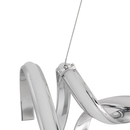 Munich LED Horizontal Chandelier // Chrome Chandeliers TriadCommerceInc   