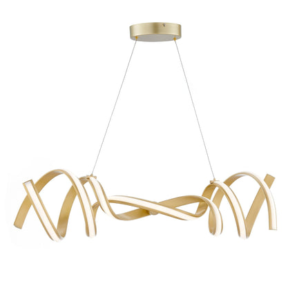 Munich LED Horizontal Chandelier // Gold Chandeliers TriadCommerceInc   