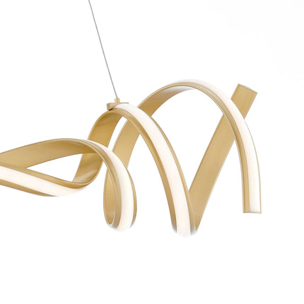 Munich LED Horizontal Chandelier // Gold Chandeliers TriadCommerceInc   