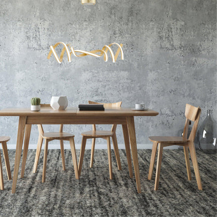 Munich LED Horizontal Chandelier // Gold Chandeliers TriadCommerceInc   