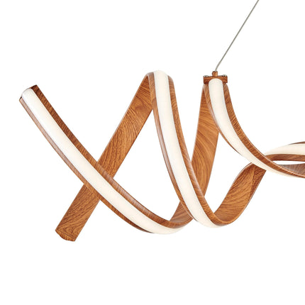 Munich LED Horizontal Chandelier // Wood Chandeliers TriadCommerceInc   