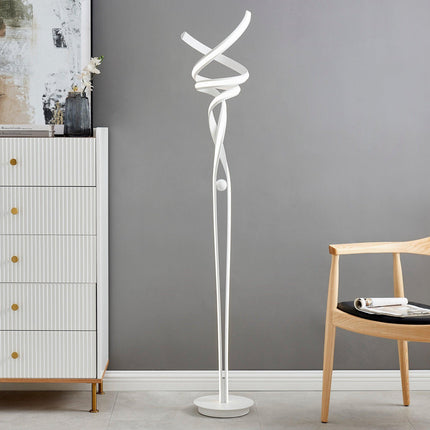 Munich LED White  63" Floor Lamp // Dimmable Floor Lamps TriadCommerceInc   
