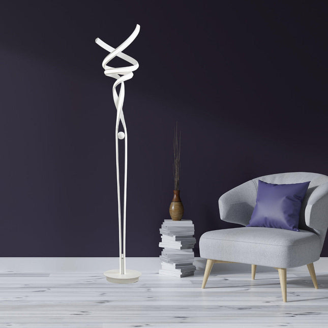 Munich LED White  63" Floor Lamp // Dimmable Floor Lamps TriadCommerceInc   