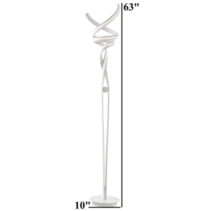 Munich LED White  63" Floor Lamp // Dimmable Floor Lamps TriadCommerceInc   