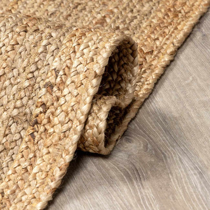 Shippagan Tan Jute Braided Rug Rugs TriadCommerceInc